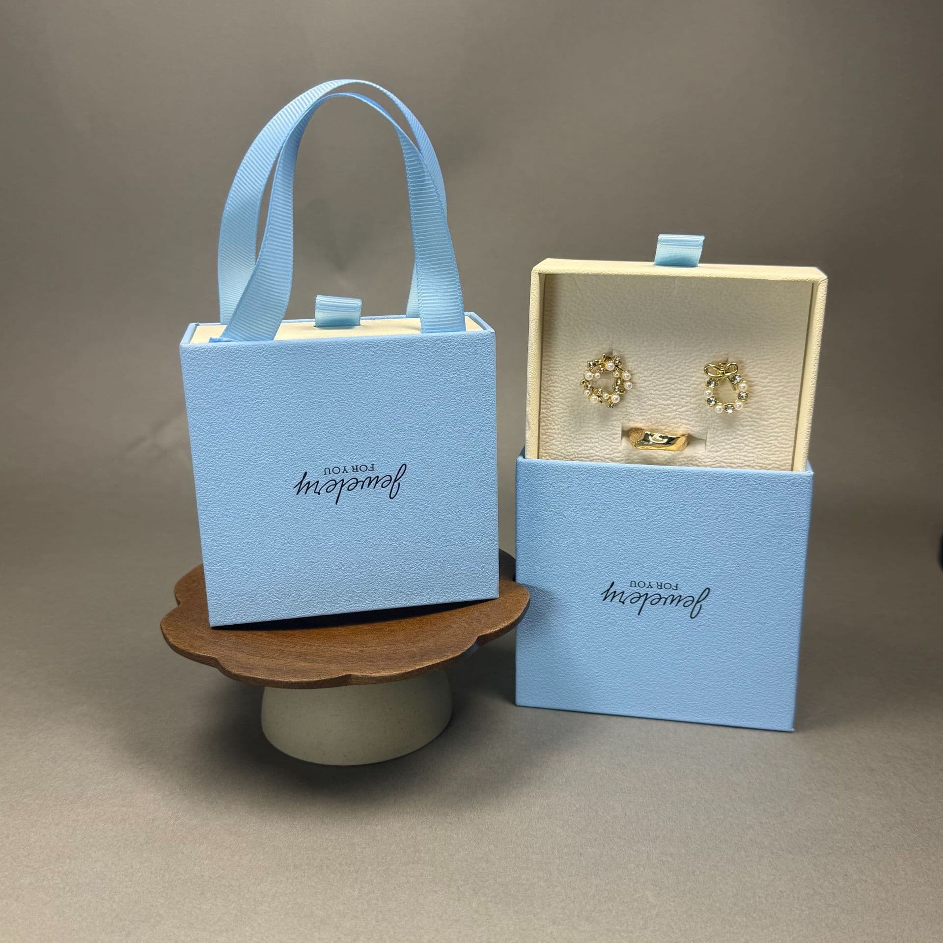 Multi-color square drawer jewelry box earrings ring necklace storage box Internet celebrity jewelry gift packaging box