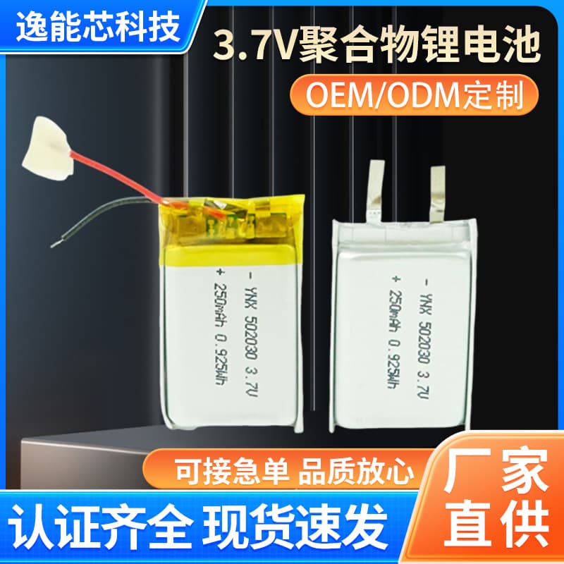All Models 502030 Polymer Lithium Battery Multiple Capacities 3.7V 80mAh-2000mAh Electronic Product Battery