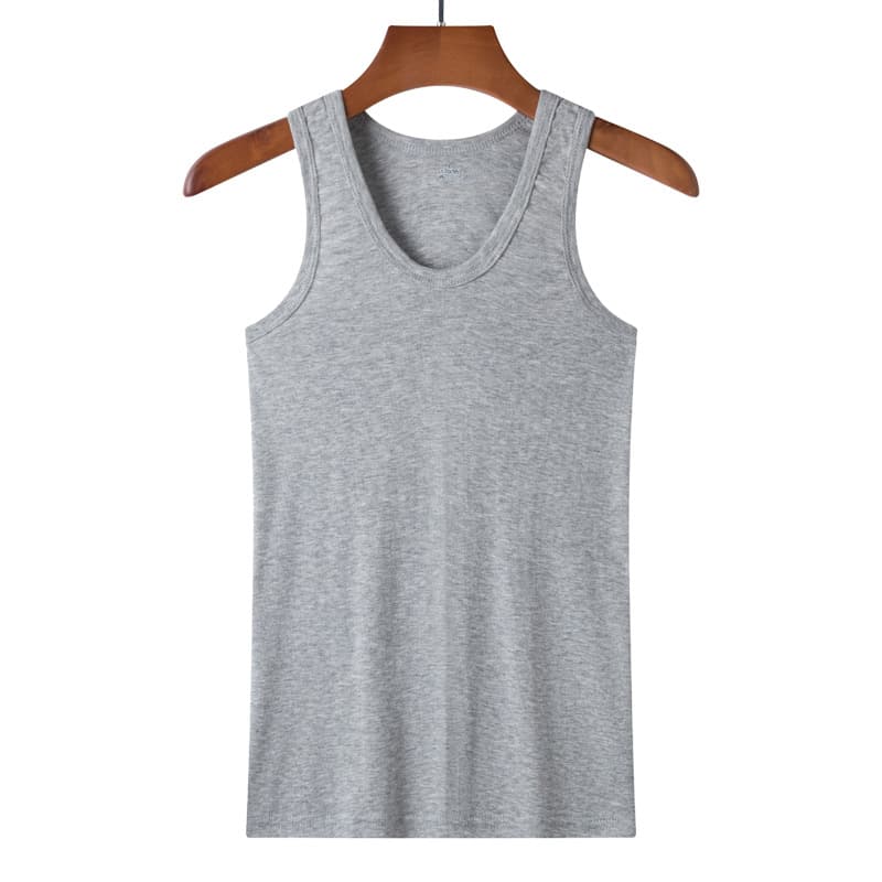 Men's Slim Fit Cotton Vest Thin Summer Sport Sweatshirt Base Shirt Casual Wear Inner Wear T-Shirt for Men