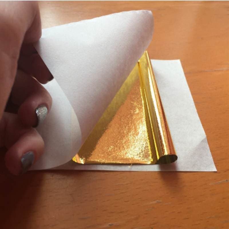 100PCS imitation gold and silver foil flat/crinkle/double-sided hand-grab imitation gold foil paper