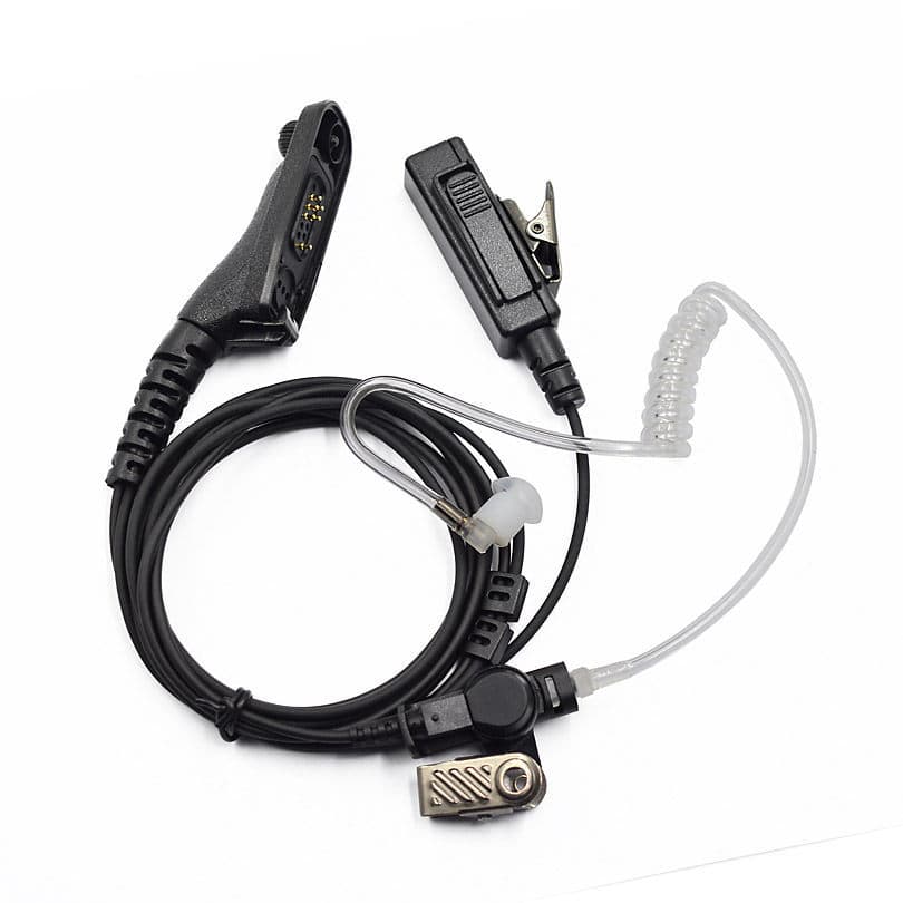 Compatible with Motorola XIR P8200 GP338D P8668 Two-Way Radio Headset Black Air Tube Earphone with Mic