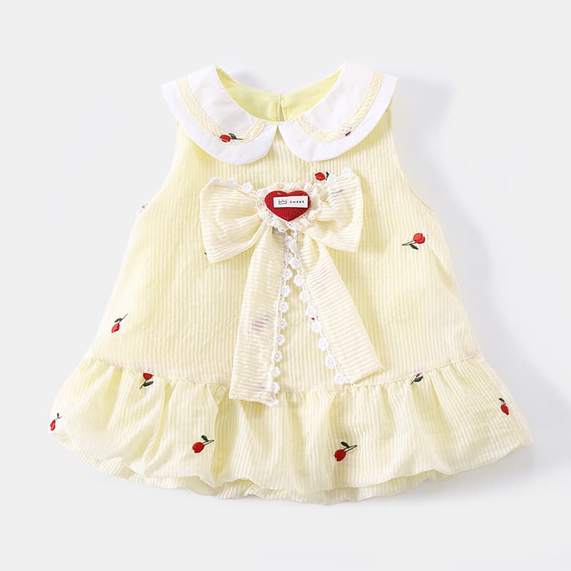 Summer Baby Dress for Infants, Adorable Sleeveless Vest Dress, Fresh and Cute for Toddler Girls