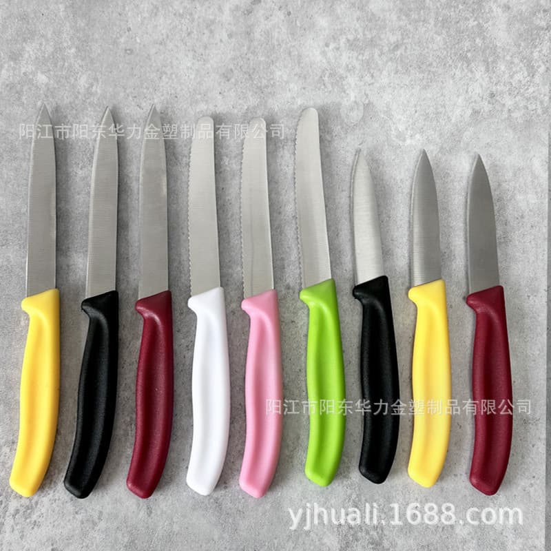 Cross-border Exclusive Stainless Steel Serrated Steak Knife for Restaurant Hotel Camping Western Style, In Stock