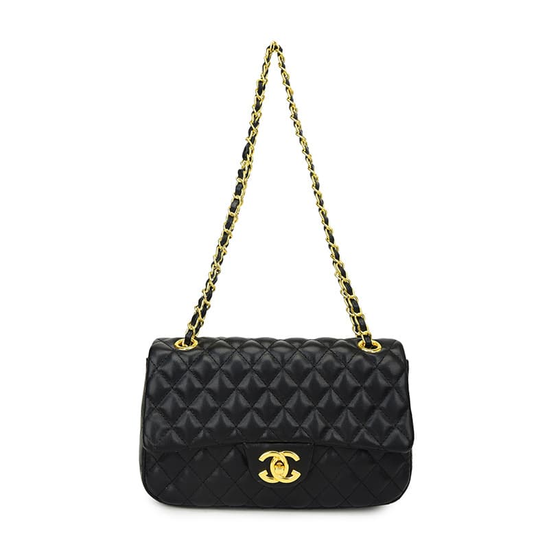 Trending Luxury New Solid Color Diamond Quilted Chain Bag Crossbody Versatile Shoulder Bag European French Style Commuter Sling Bag