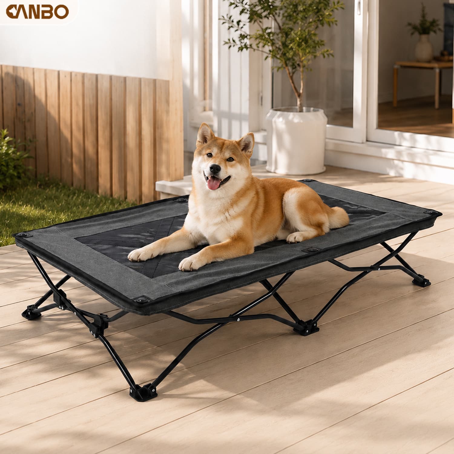 CanboPet Summer Cooling Waterproof Pet Dog Elevated Bed