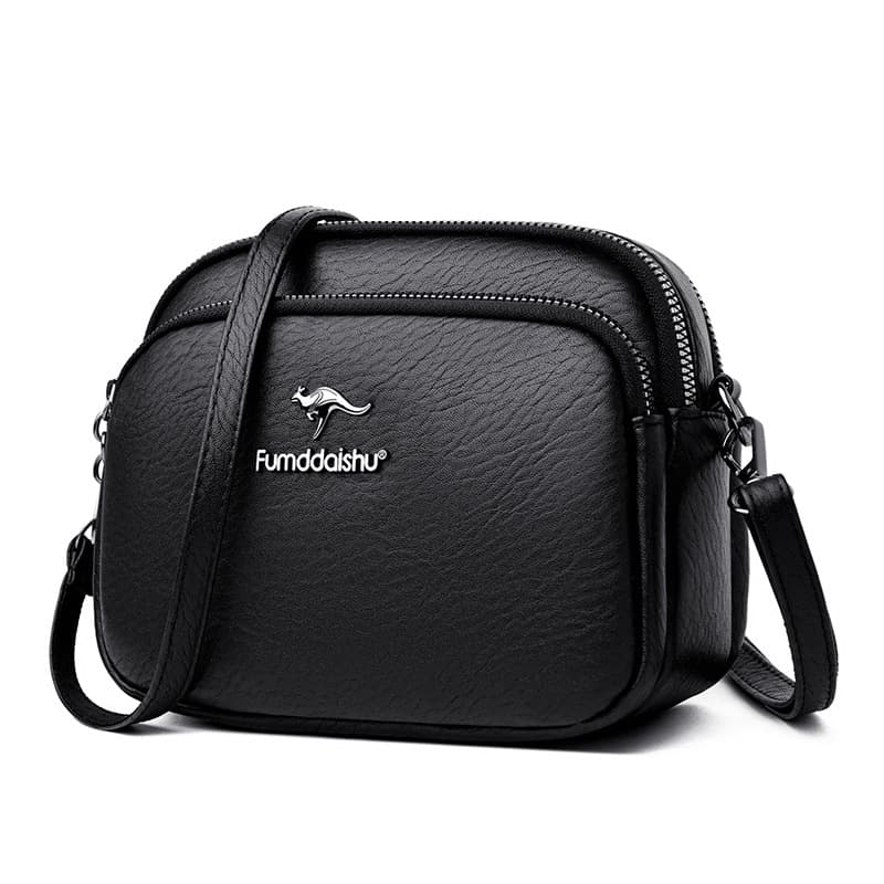 Cross-border Foreign Trade Middle-Aged Mom Bag New Shoulder Crossbody Bag Simple Casual Bag Large Capacity Three-Layer Women's Bag Wholesale