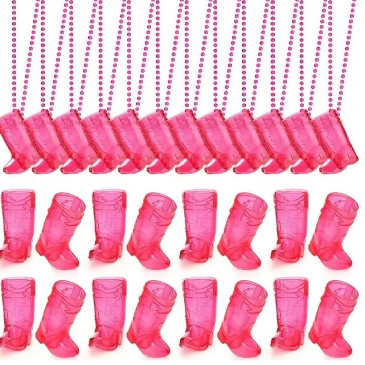 Spot cowboy boots plastic wine glasses Western cowboy theme party drinks transparent shot glasses bachelor party supplies