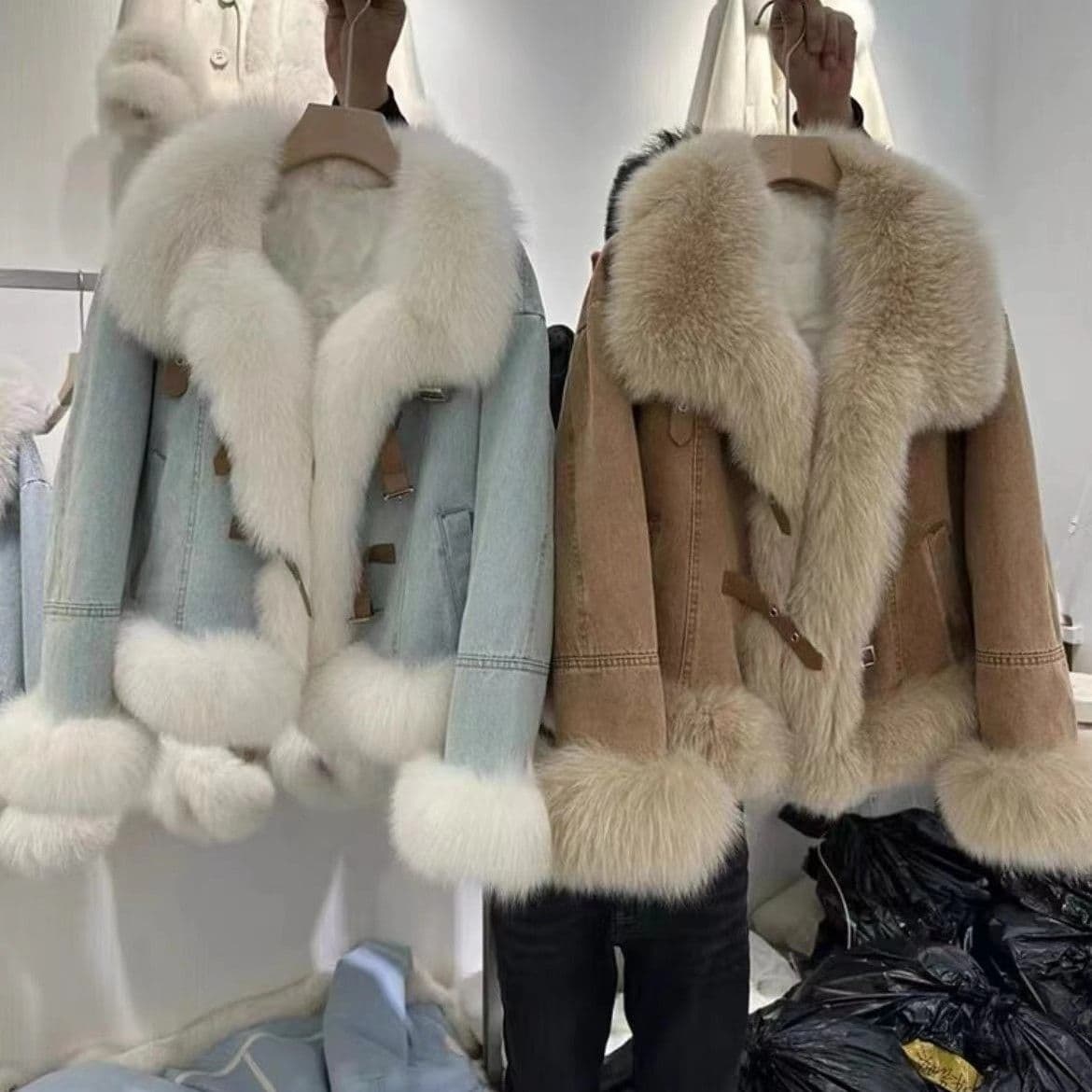 Wholesale Winter New Thick Quilted Jacket Vintage Faux Fur Short Coat High-End Chanel-Style Padded Top