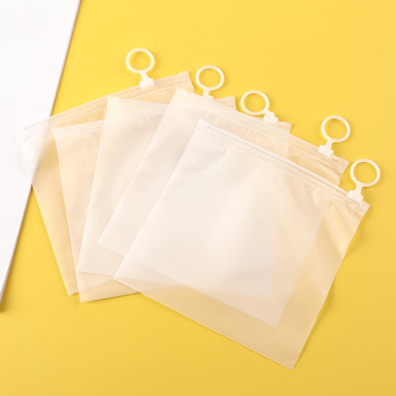 Practical classification zipper storage bag small jewelry underwear transparent frosted waterproof pull-tab bag pull-tab storage bag