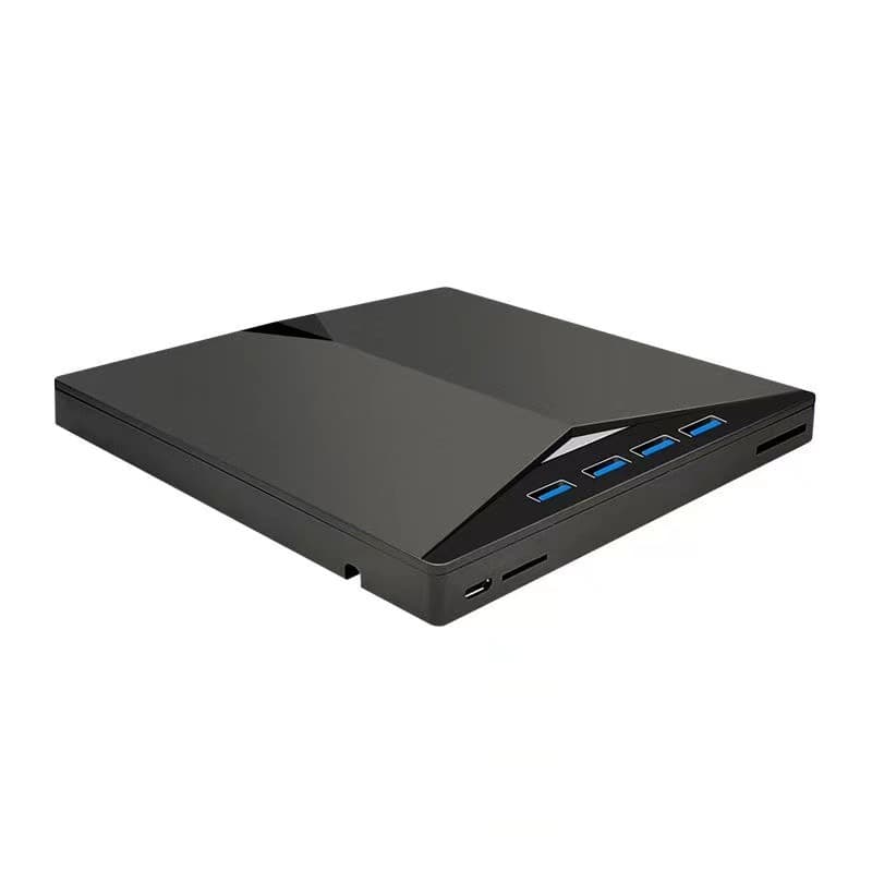 Multi-function External Optical Drive DVD Burner 7-in-1 USB 3.0/Type-C with External USB and Card Reader Expansion