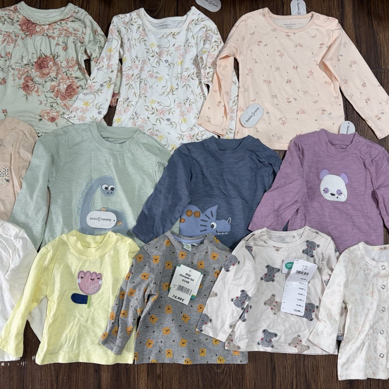 Children's Long Sleeve T-Shirt Premium Export Kids Wear Organic Cotton Toddler Cartoon Tshirts Long