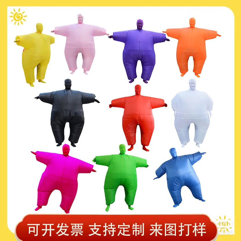 Adult Inflatable Costume White Salmon Ninja Masquerade Party Promotion Thanksgiving Christmas Celebration Costumes