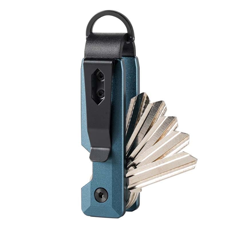 New Cross-Border Aluminum Alloy Keychain Metal Storage Key Clip Holds 2-5 Keys Minimalist Key Case