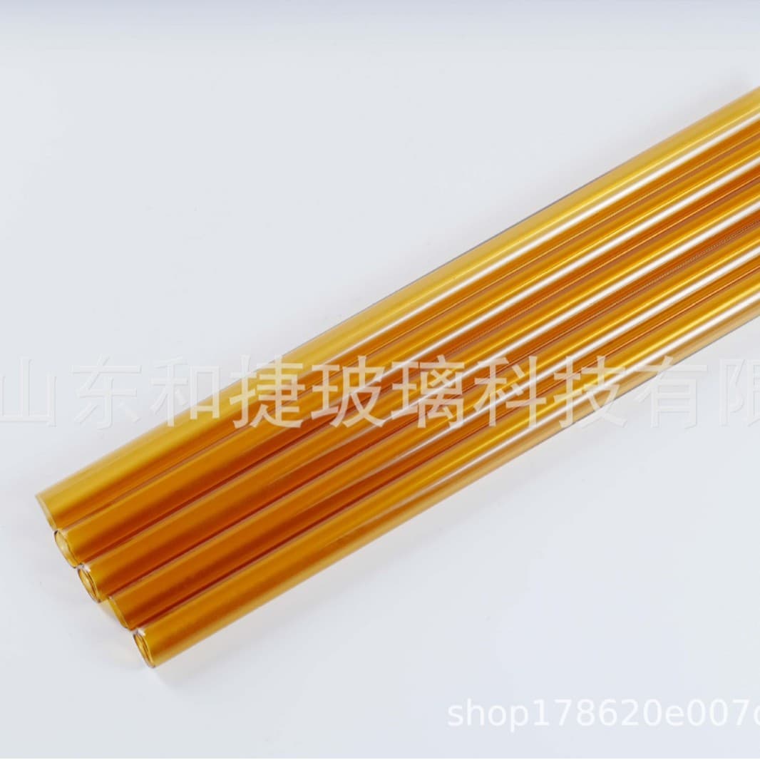 Shandong Hejie Production Transparent Colored High Borosilicate Medium Borosilicate Glass Tubes for Straws, Glass Water Cups, and Elbows