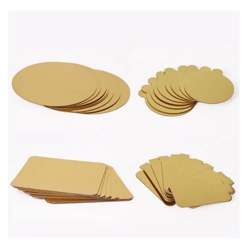 Assorted Shapes and Colors Mini Cake Base Cardboard Cake Pad Mini Cake Tray