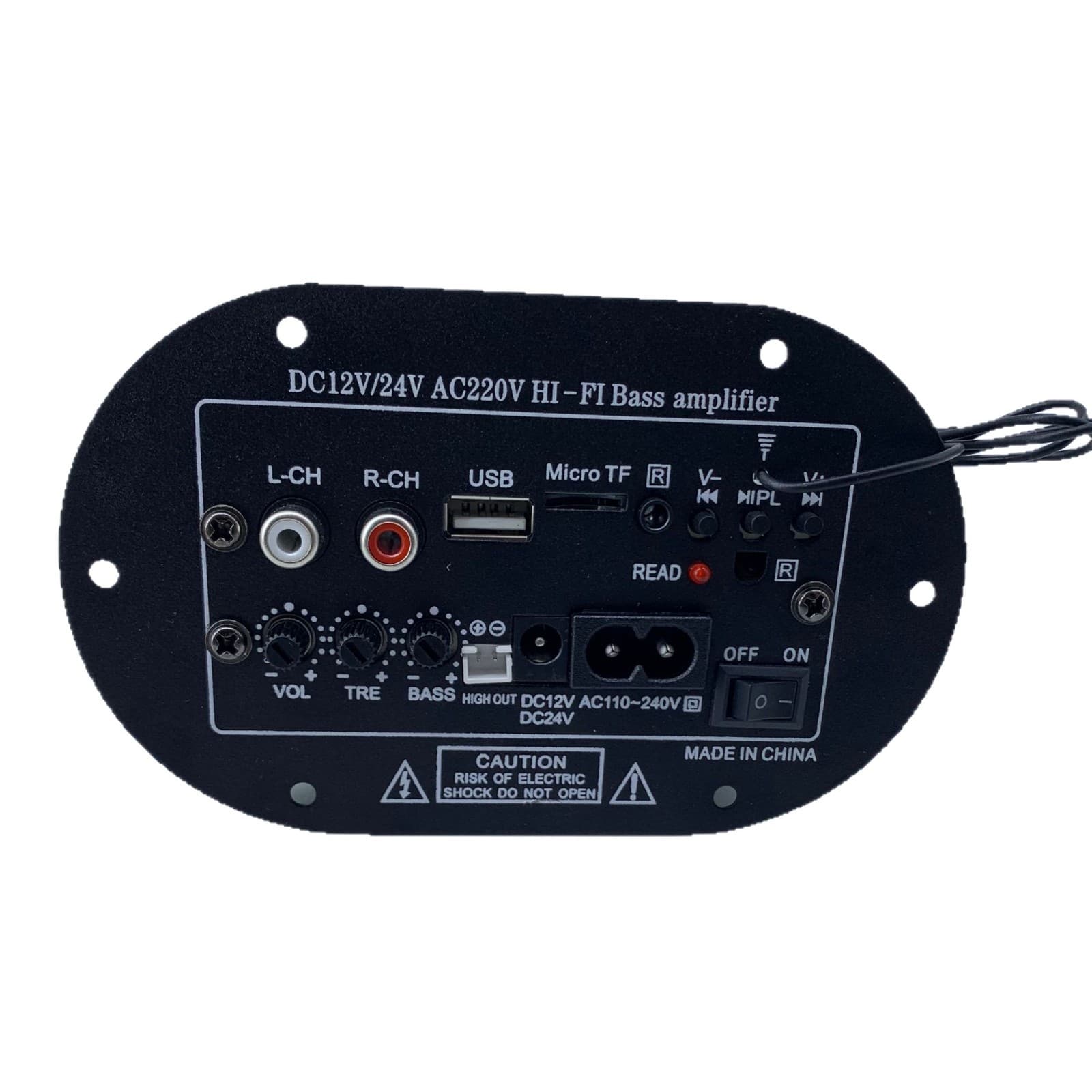 Cross-border 240V Triple-Use High Power, Compatible with 24V Heavy Truck Plug-in Analog Amplifier