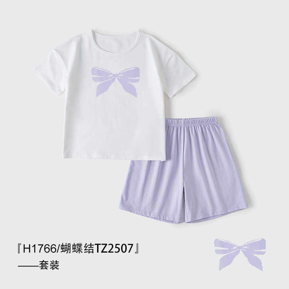 Children's Summer Cotton Class A Short Sleeve and Shorts Pajama Set for Boys and Girls, Thin Style Baby Homewear