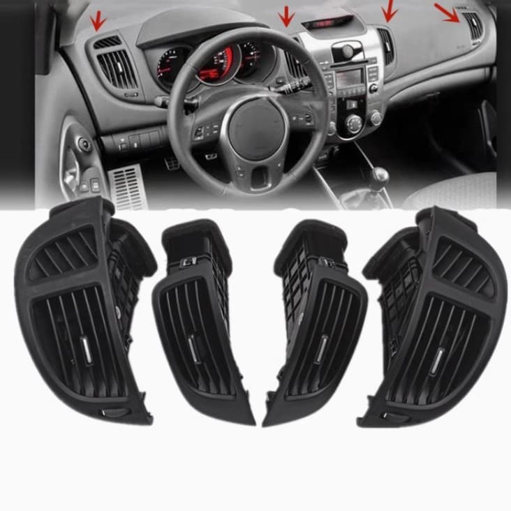 Suitable for Kia Forte Air Vents, Dashboard, Air Conditioning, Body, Left and Right, Center, Cooling and Heating