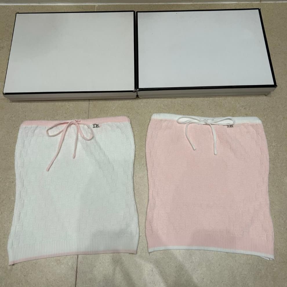 Trendy Knit D Logo Bow Sleeveless Pullover Crop Top Slimming Women's Top 26 Summer New