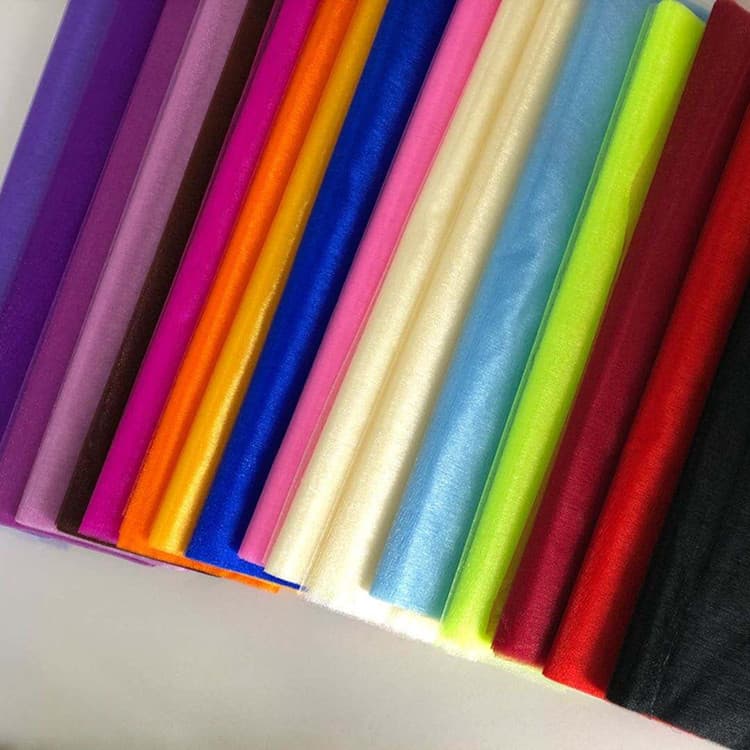 Cross-border In-Stock Wedding Decorative Snow Gauze 48cm*5m Fresh Flower Packaging Curtain OPP Paperless Tube Packaging Crystal Yarn