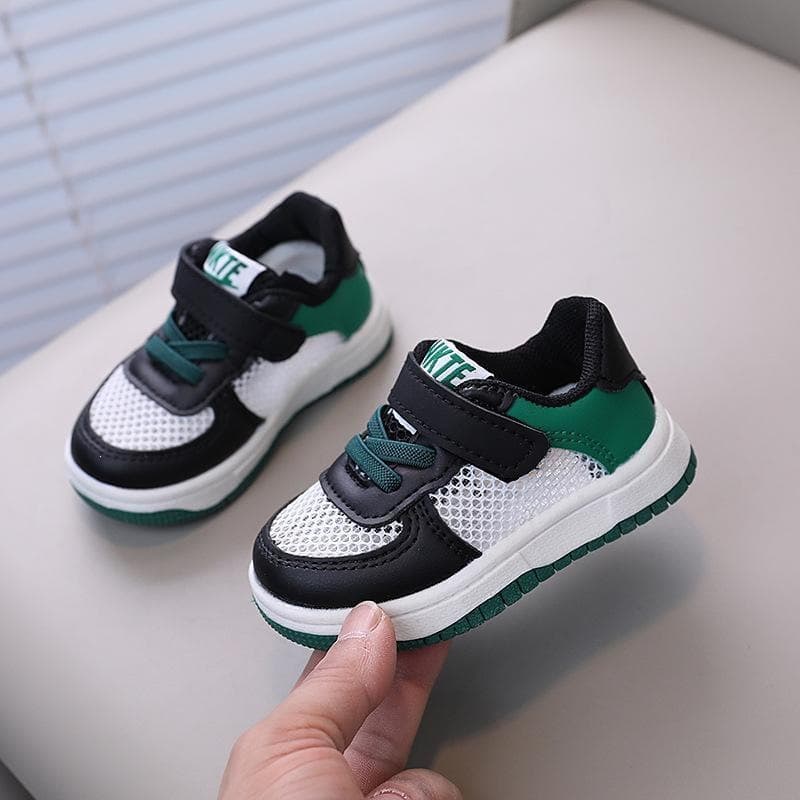 Children's Board Shoes Sneakers Baby Toddler Walking Shoes Infant Shoes Hollow Summer Breathable White Shoes
