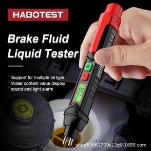 HuaBo HT662 Car Motorcycle Brake Fluid Tester Pen Brake Fluid Moisture Detector English Version