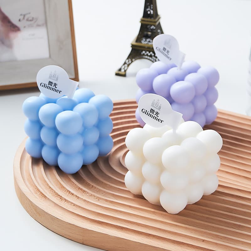 Factory Direct Aromatherapy Candle Bedroom Decoration DIY Creative Magic Cube Candle Gift