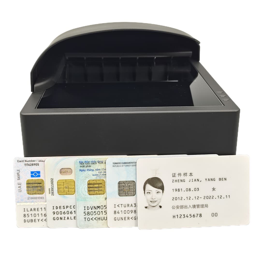 Home Return Permit, Taiwan Compatriot Permit, Domestic and International Passports, Second-Generation ID Card Reader | Document Recognition Device with Fingerprint Collection