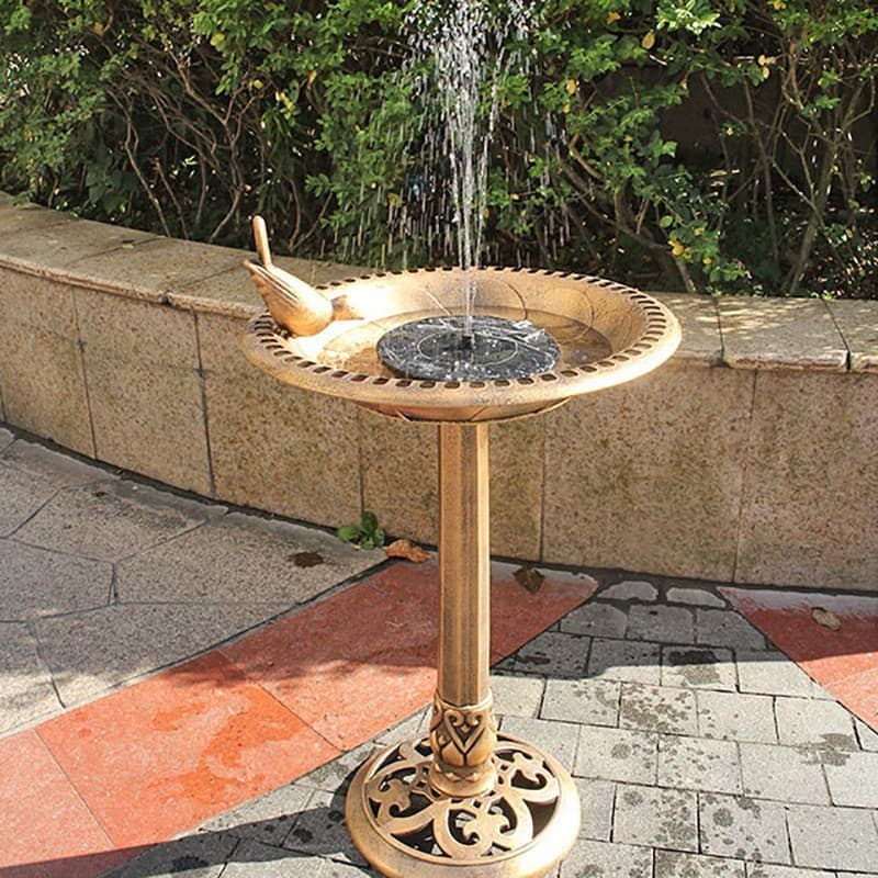 Cross-border wholesale hot-selling garden bird bath with outdoor solar fountain, factory direct supply in stock