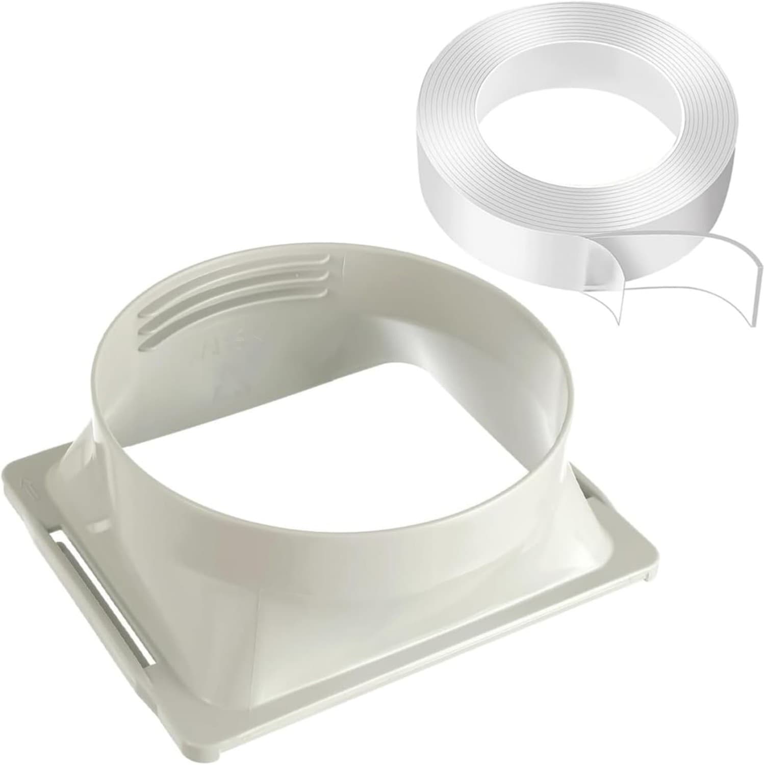 Portable Air Conditioner Exhaust Hose Connector Window Adapter, AC Connector, Square Exhaust Vent