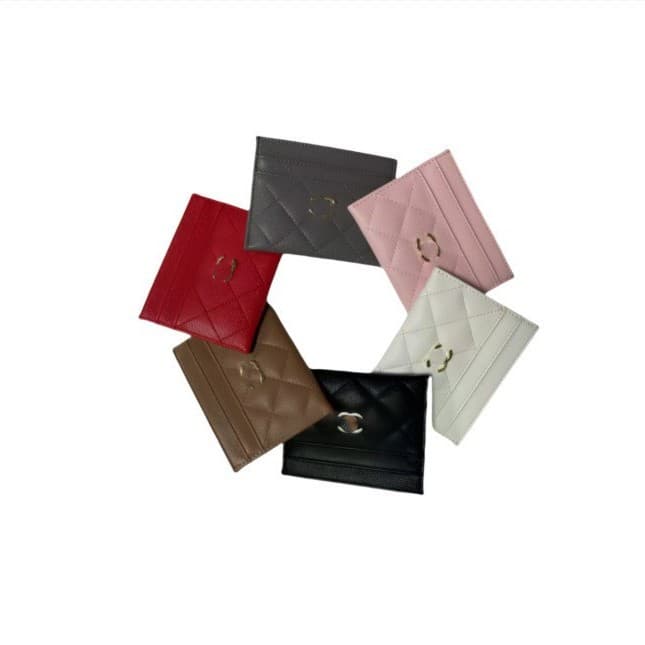 Factory Direct Wholesale Caviar Card Case Card Holder Coin Purse Storage Case 5 Card YSL Small Fragrance Trendy Brand