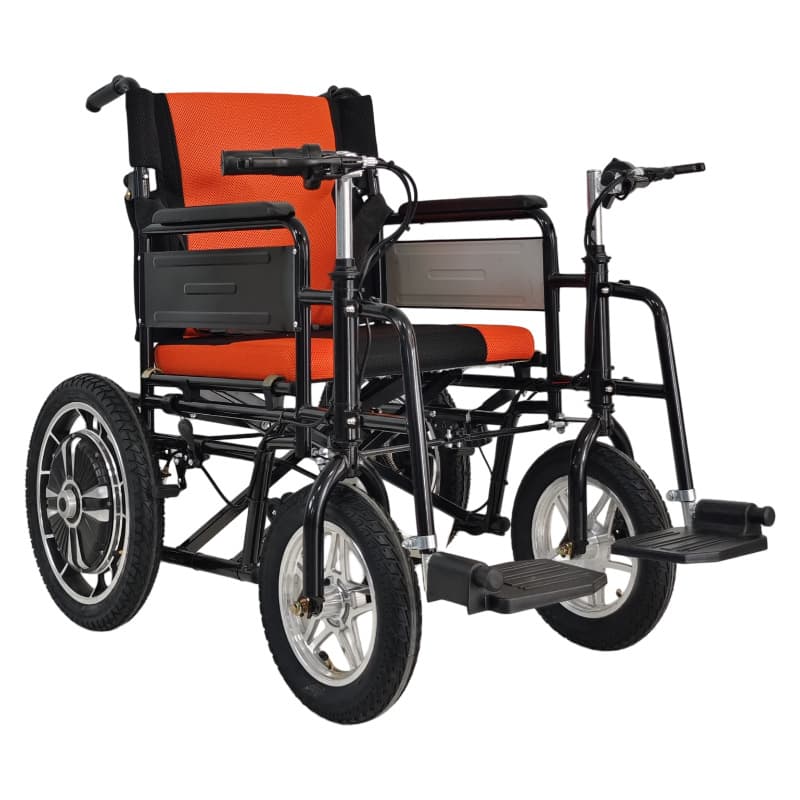 Electric Mobility Scooter Front-Wheel Drive Automatic Folding Lightweight Elderly Disabled Walking Aid Electric Scooter Cross