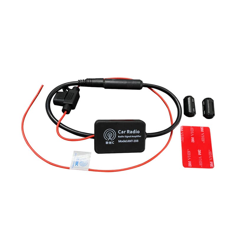Car AM/FM Signal Amplifier Radio Booster Adapter Vehicle Radio Antenna ANT208