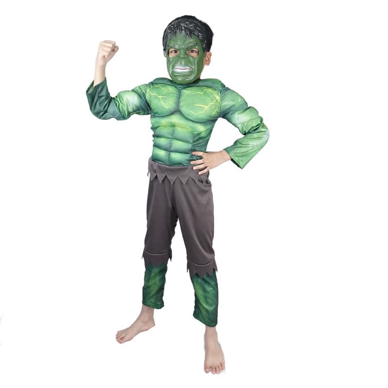 Children's Lightning Hulk costume clothes costume cosplay Halloween muscle Hulk The Hulk male