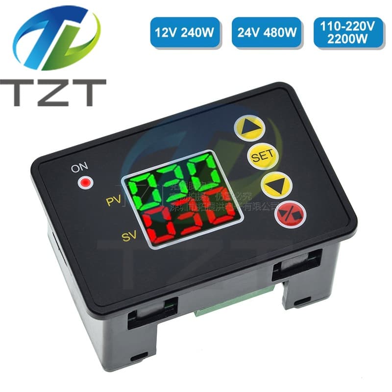 220V/24V/12V Time Relay Delay On/Off Wireless Cyclic Switch Digital Display Intelligent Time Control Module