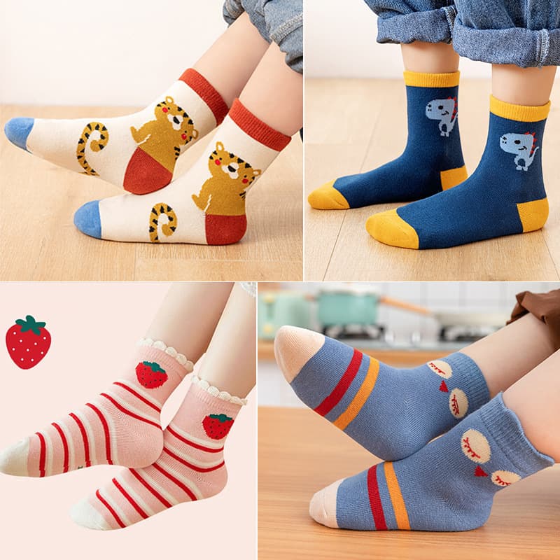 Wholesale mesh boat socks, sweat-wicking baby mid-calf socks, boys' floor socks, spring and autumn baby socks, girls' children's socks