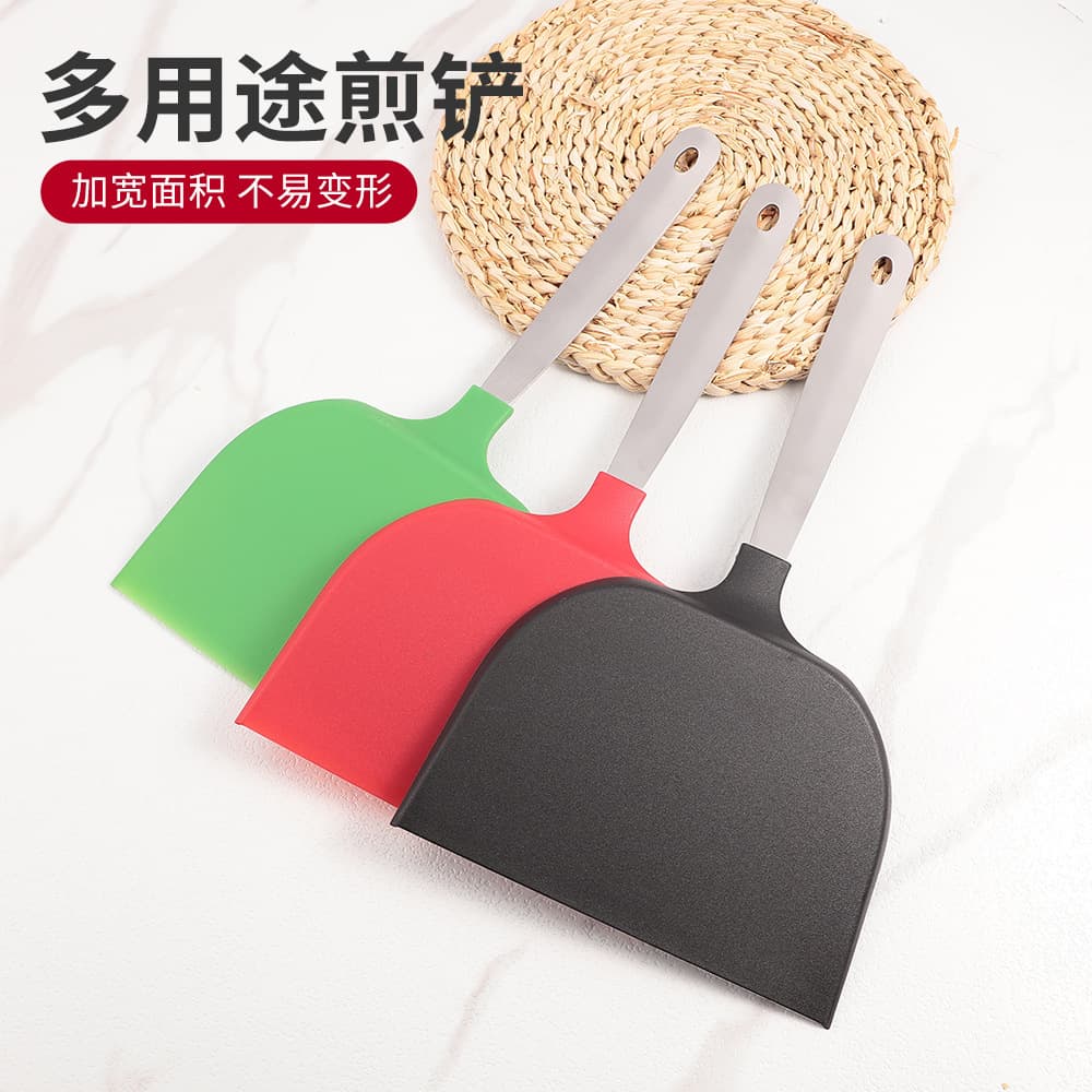 Baking and Frying Pancake Spatula Stainless Steel Nylon Pancake Pizza Spatula Tool Cookie Spatula Kitchen Household Gadgets