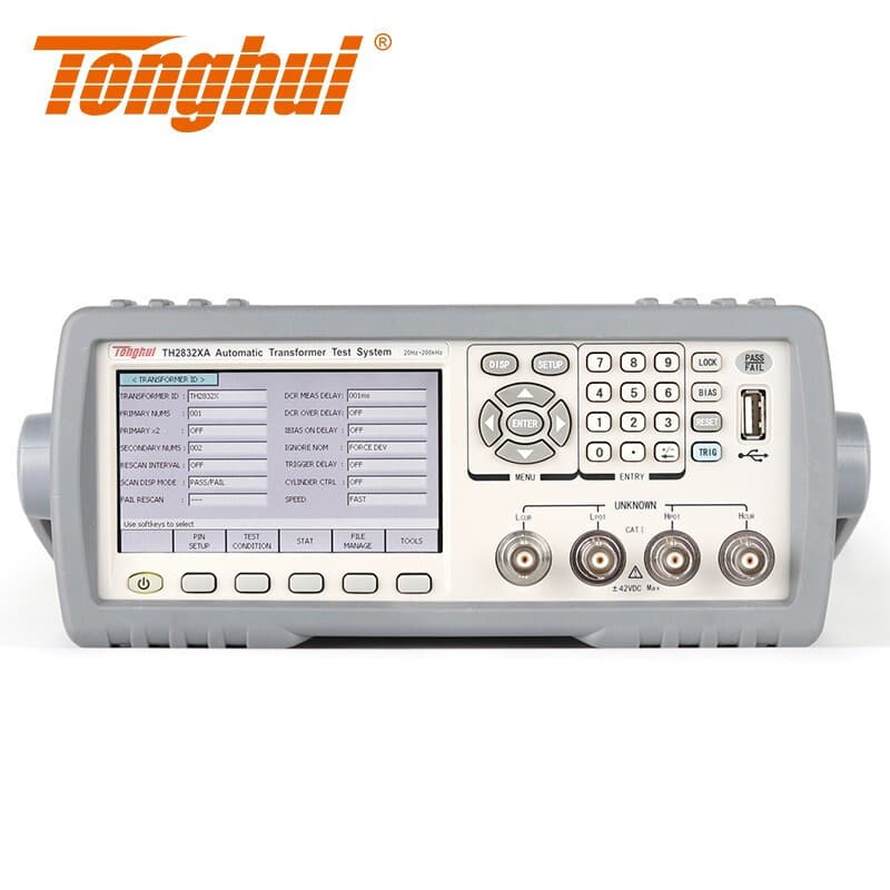 Tonghui TH2832XA Built-in Bias Power Supply 200kHz Frequency Automatic Transformer Test System