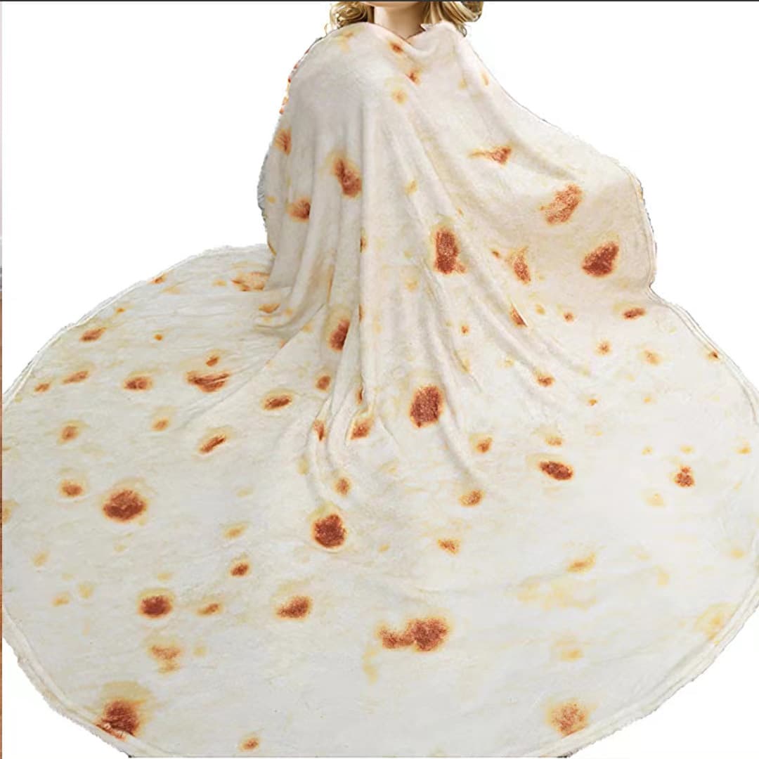 Pizza blanket, stylish blanket, soft blanket, cross-border blanket, wrap blanket