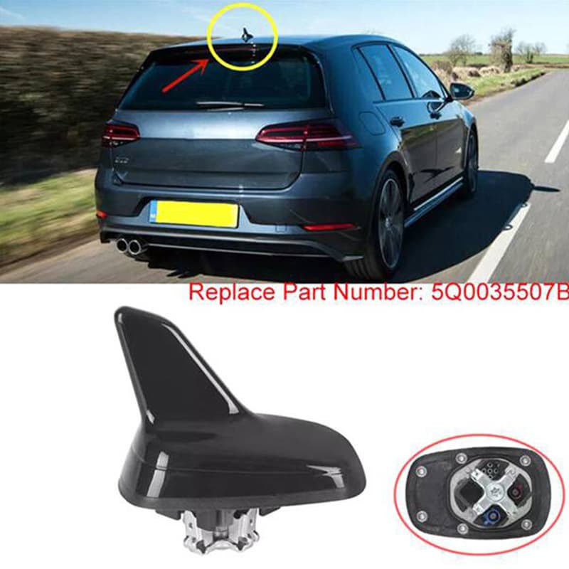 Compatible with Volkswagen Golf Passat Skoda Roof Radio Antenna Shark Fin AM/FM 5Q003507B