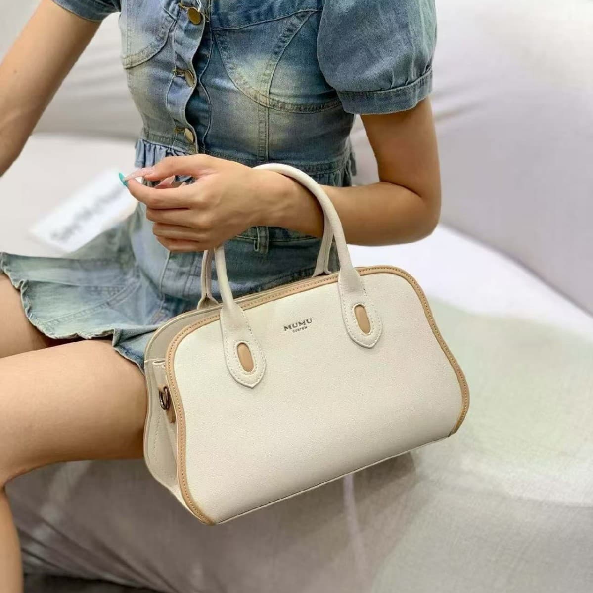 2026 New Style Handbag with Zipper Closure, Zip Shoulder Bag, Street Trend Handbag, Korean Niche Style