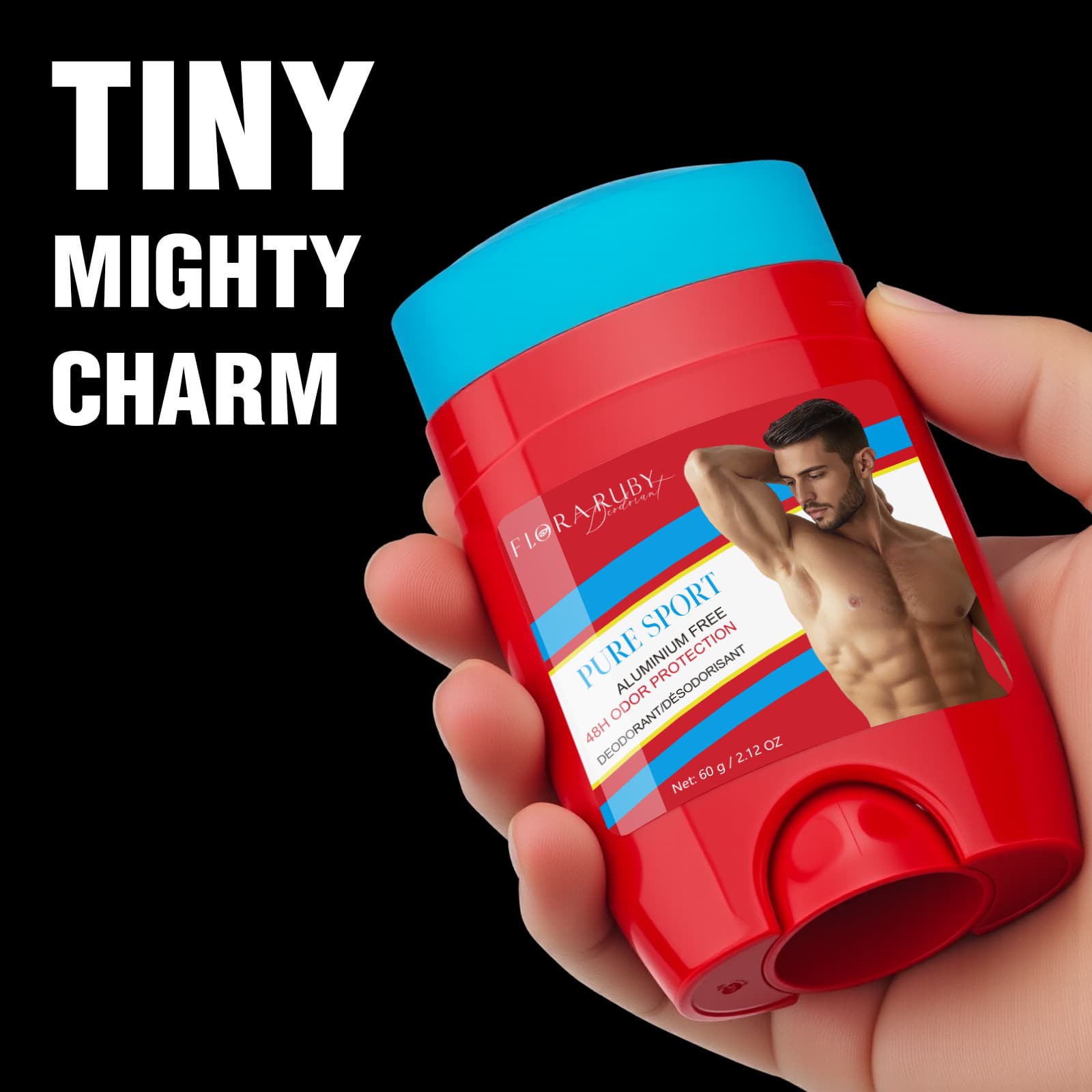 Flora Ruby Antiperspirant Deodorant Stick, Long-lasting Fresh Fragrance, Odorless Antiperspirant Roll-on.