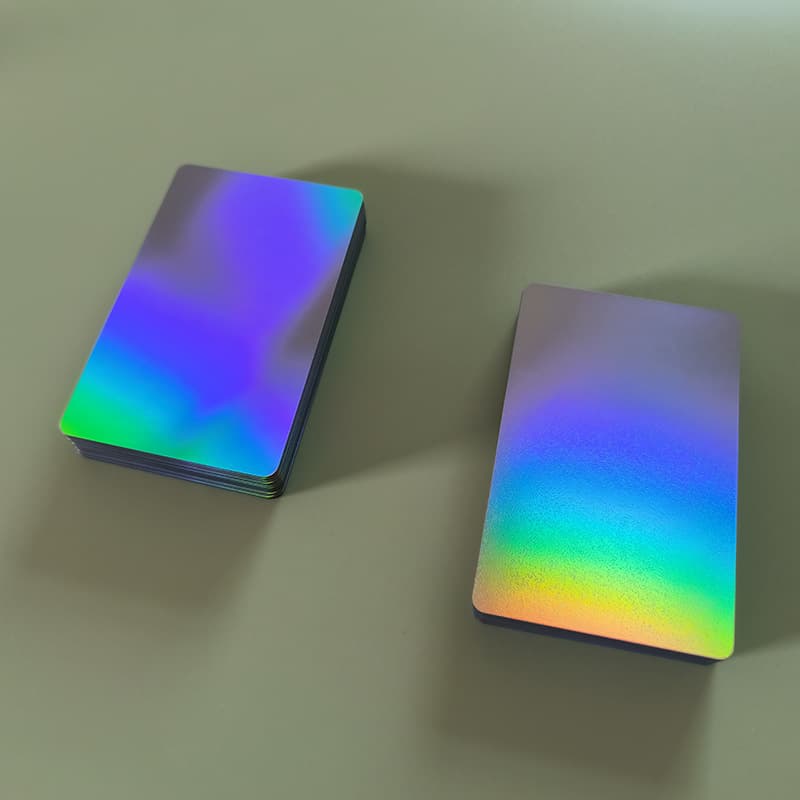 PVC Card Customization with ID Chip, Embossed Cards, Card Base UV Inkjet Printing Materials, Laser Gold/Silver, Brushed Gold/Silver