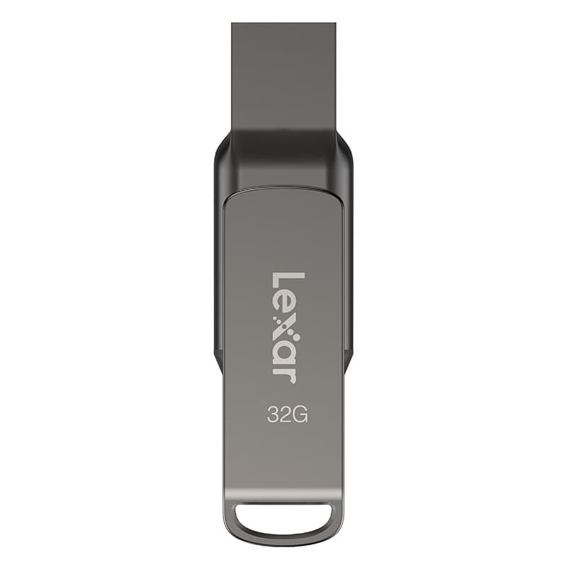Lexar D400 Dual-Interface Flash Drive 256GB High-Speed Read/Write Encrypted Metal USB Drive for Phone and Computer