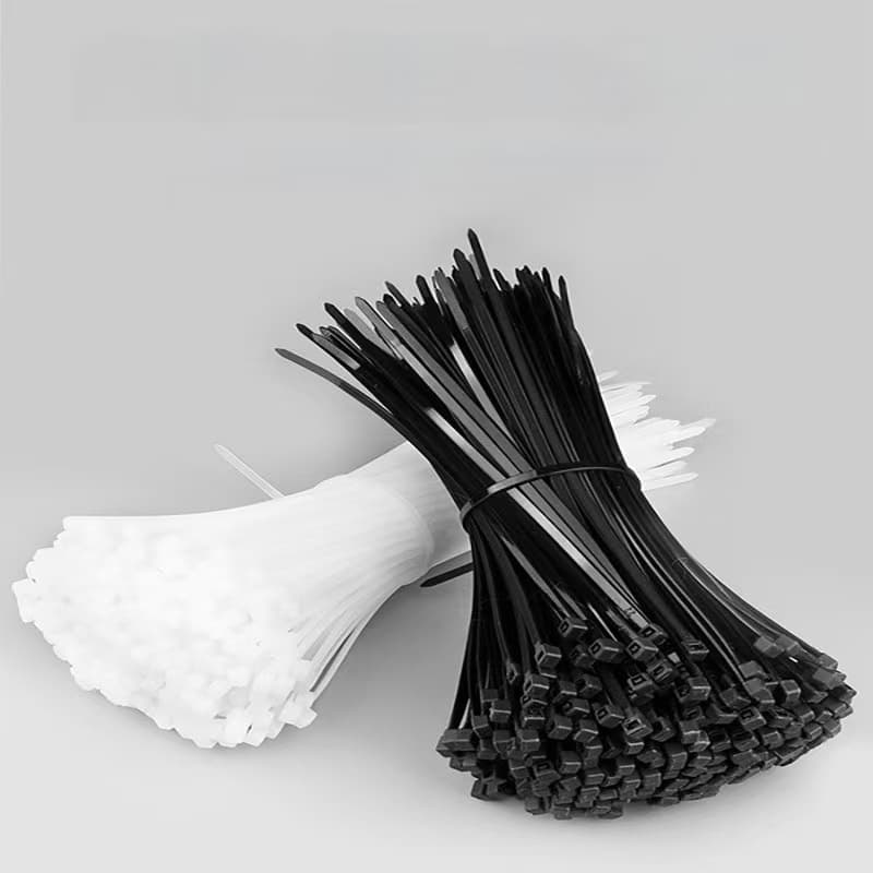 KX self-locking nylon cable ties, in stock, wire harness storage and organization clips, strong and thickened plastic binding straps, wholesale from manufacturer.