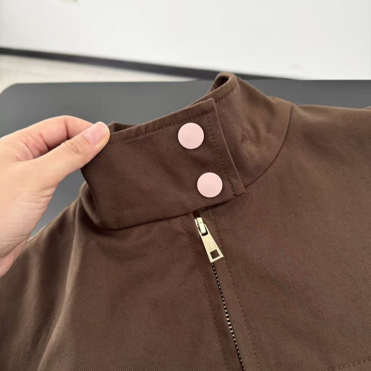 E*p 26 Early Spring Milad Style Cotton Stand Collar Workwear Jacket M022801