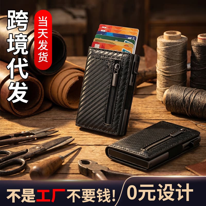 Factory Stock Multi-Slot ID Card Holder Bank Card Case Wallet for Women Anti-Demagnetization Wallet Men's Magnetic Card Holder