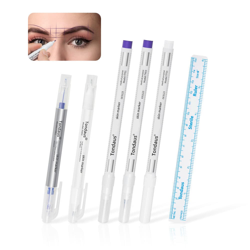 Tattoo positioning pen, water-based lip liner, eyebrow pencil, micro-surgery design, waterproof pen, auxiliary marker, skin mark positioning pen