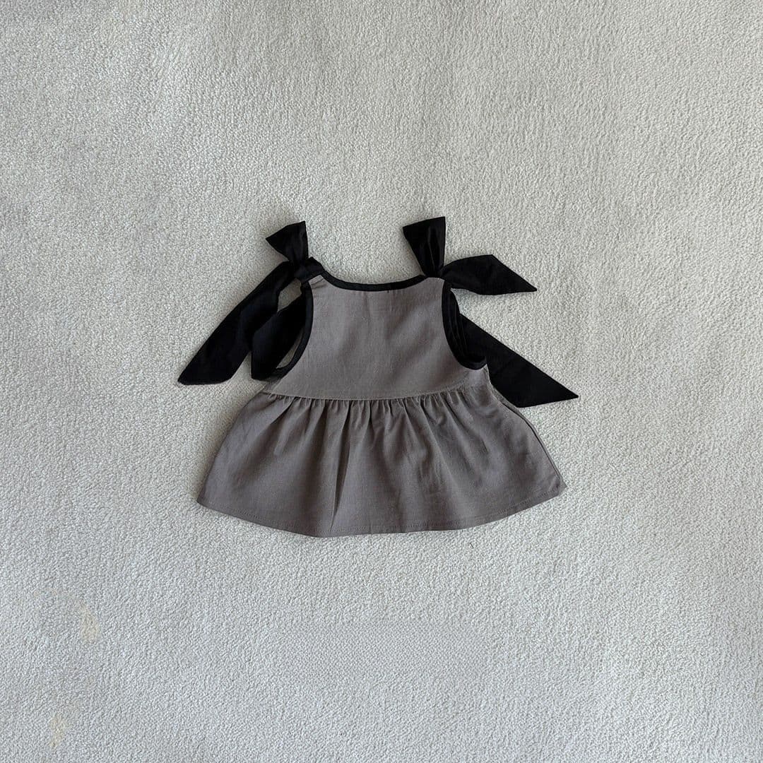 Korean children's clothing summer new design baby girl sweet and cute versatile trendy cool bow camisole