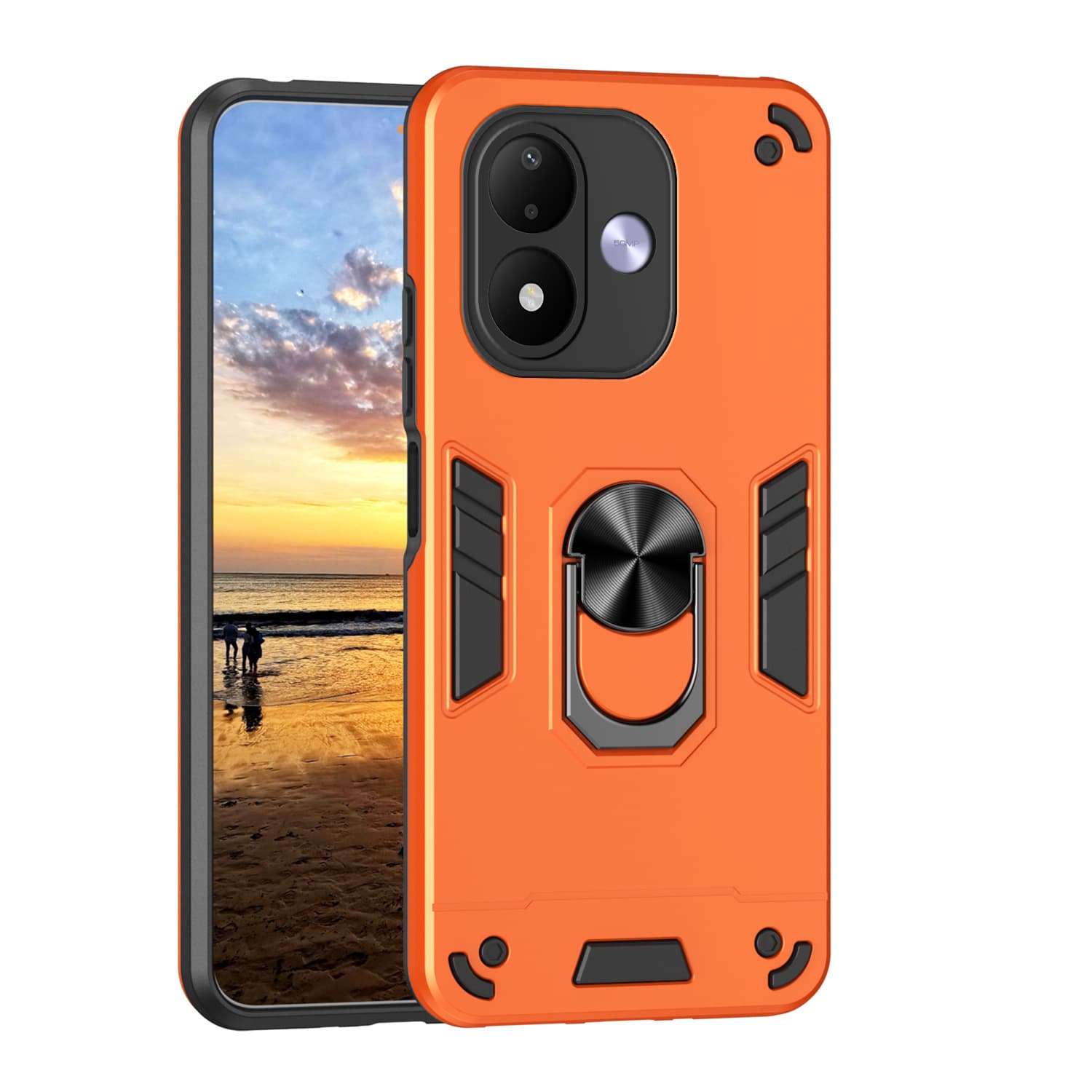 Compatible with Redmi Note 17 Phone Case, Car Magnetic with Stand, Shockproof, Minimalist, Full Coverage Protective Cover